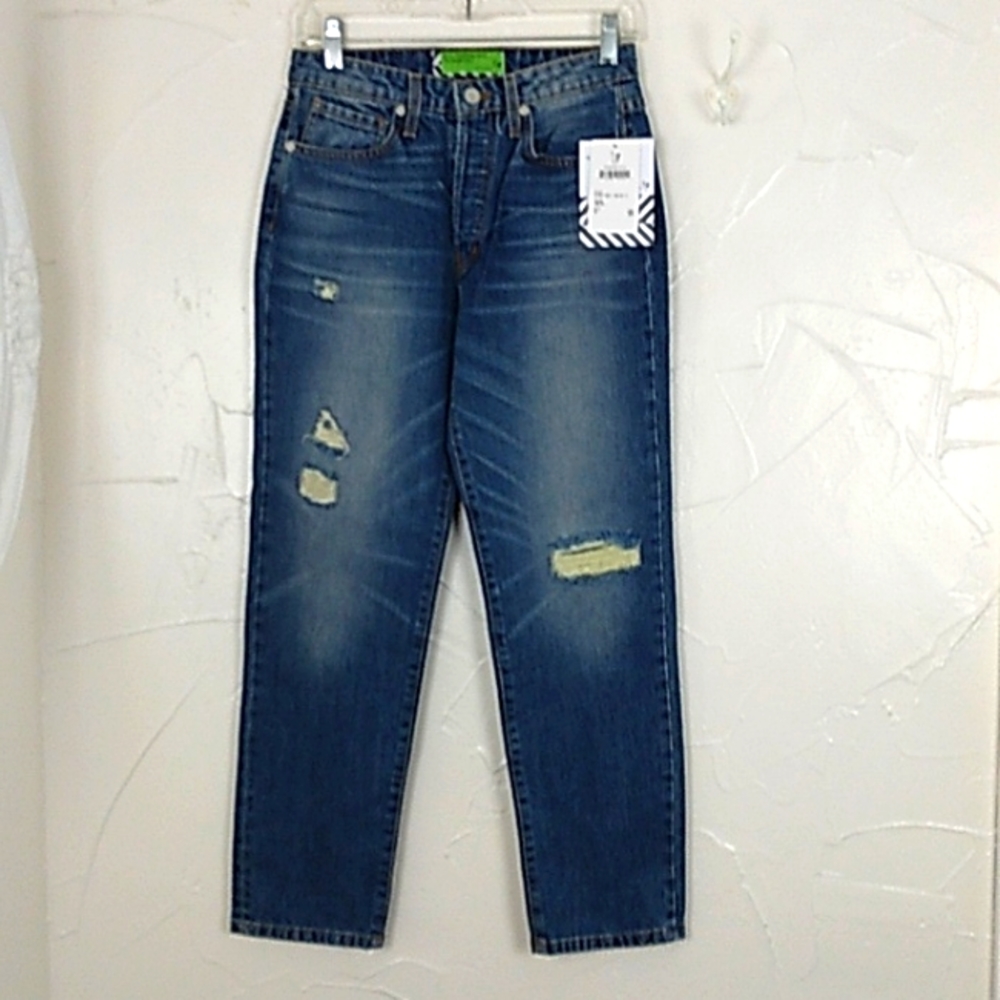 Free People Sandrine Rose Virgin Label Distressed Jeans Size‎ 26 New With…